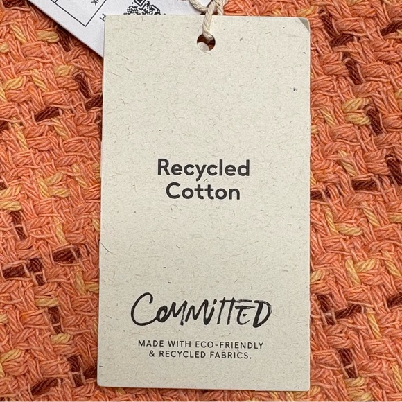 Mango MNG Short Tweed Blazer Orange Goldtone Button Details Size S NEW - Picture 13 of 15